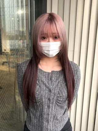 カラー 💫miyu💫デザ インカラー/アレンジのヘアスタイル