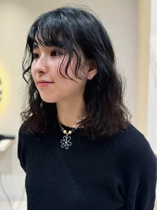 ミディアム 🩵縮毛矯正・ボブ 岩原朋也🩵のヘアスタイル