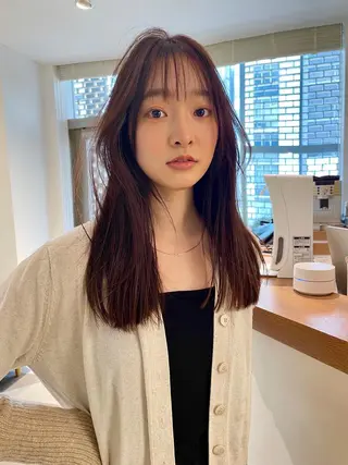 セミロング カラー LEANE THE TOKYO所属・大人レイヤー 🍃外苑前/荒谷進介のヘアスタイル