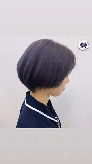 ショート 顔まわりレイヤー/ bob及川亜沙美のヘアスタイル