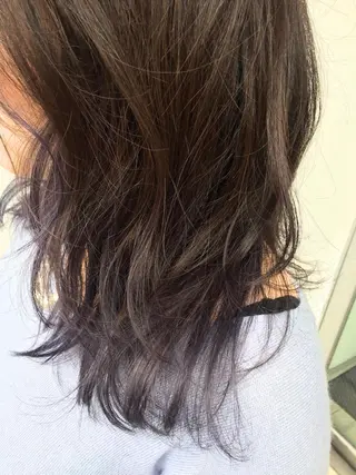 セミロング カラー 武田 久司のヘアスタイル