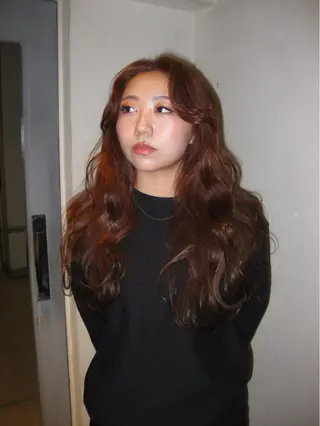 ロング カラー 今井 香奈恵のヘアスタイル