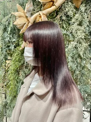 セミロング カラー ヘアアレンジ 韓国マツエク/まつパ 🎀misaki🎀のマツエク・マツパデザイン