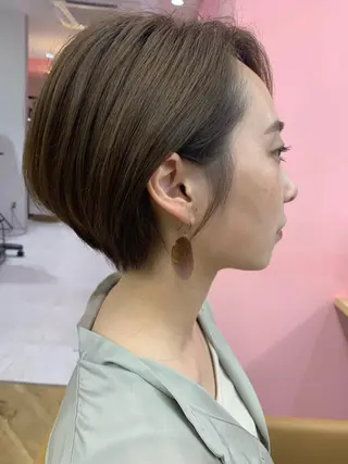 ショート カラー パーマ/ボブ/ 神戸/豊浦翔太のヘアスタイル