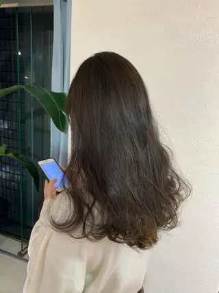 ロング カラー パーマ マツエク・マツパ レイヤー＆カラー 人気美容師倉崎涼のヘアスタイル