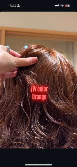 ミディアム カラー hina 🛋️ブリーチカラーのヘアスタイル