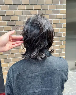 ミディアム メンズ ハッシュカット カシマハヤトのヘアスタイル