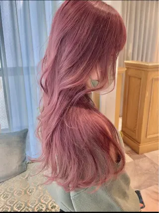 ロング カラー 脱白髪染め/ 髪質改善/ハクのヘアスタイル
