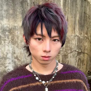 カラー ウルフとデザイン カラーの神のヘアスタイル