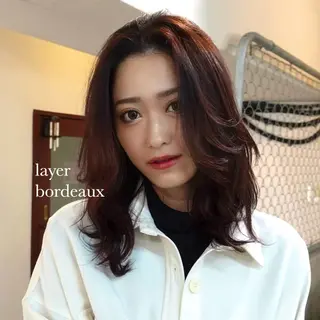 ミディアム カラー 🌈艶ハイトーン🌈 心を込めます🤝涼介のヘアスタイル