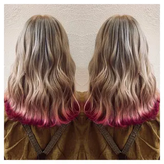 セミロング カラー 村山 茉衣のヘアスタイル