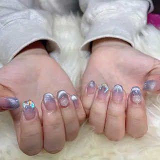 ミディアム 💜MIYA nail川崎店のネイルデザイン