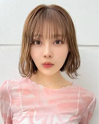 ショート 縮毛矯正、髪質改善 肘以上無料のヘアスタイル