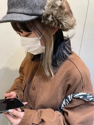 ミディアム カラー 鈴木結花/立川美容師 /お悩み解決型美容師のヘアスタイル