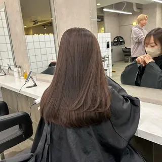 カラー 透明感ベージュ🤎 ナチュラルレイヤーのヘアスタイル