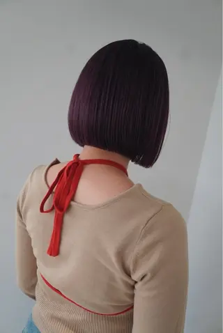 ミディアム 小顔レイヤー×コンパ クトボブ/林隆平のヘアスタイル