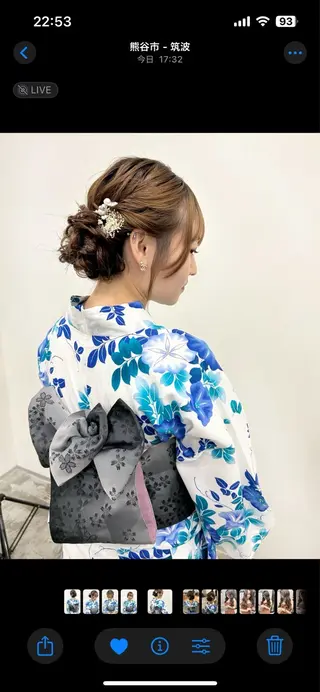 セミロング ヘアアレンジ ナカジマ ナナのヘアスタイル