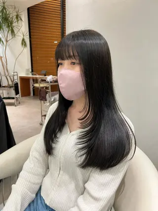 ロング カラー 韓国レイヤー🇰🇷 韓国研修◎渋谷カイトのヘアスタイル