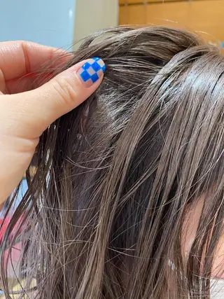 セミロング カラー ヘアアレンジ パーマ指名No1 /namiのヘアスタイル