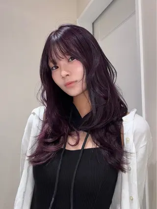 ロング カラー ハイトーン/レイヤー KYOKA🩶のヘアスタイル