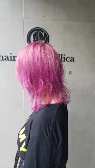 セミロング La fith hair 池袋店所属・🔴赤み消し/ 艶カラー落合　優🔴のヘアスタイル