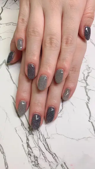 ネイル はな💎ネイル ワンホン、長さ出しのネイルデザイン