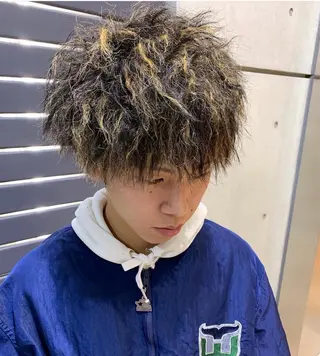 ショート パーマ メンズ メンズカット/パーマ 特化motooのヘアスタイル