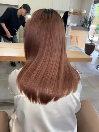 ロング カラー 💛🤍U too e’s 鎌倉🧸のヘアスタイル