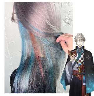 ロング カラー GARU-ガル-所属・TSUNO🦖 派手髪/オタク美容師のヘアスタイル