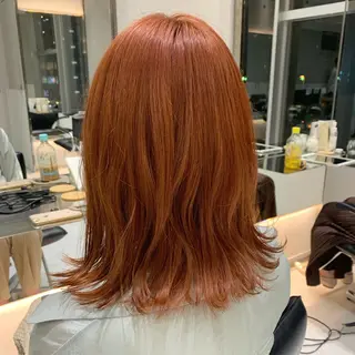 ミディアム カラー minami🪷 暖色カラーのヘアスタイル