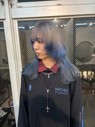 ロング カラー lani hair salon所属・SHOTO ハイトー ン/デザインカラーのヘアスタイル