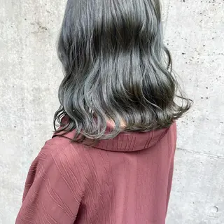 セミロング カラー 🌷お洒落推しカラー moe🐰🌷のヘアスタイル