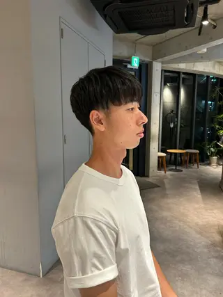 ショート メンズ 葉月/ボブ/ 透明感カラー／中目黒のヘアスタイル