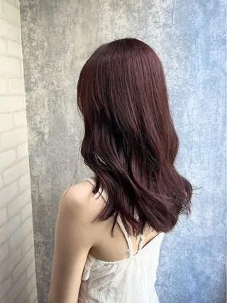 セミロング カラー 詩乃 暖色系🎀レイヤーのヘアスタイル