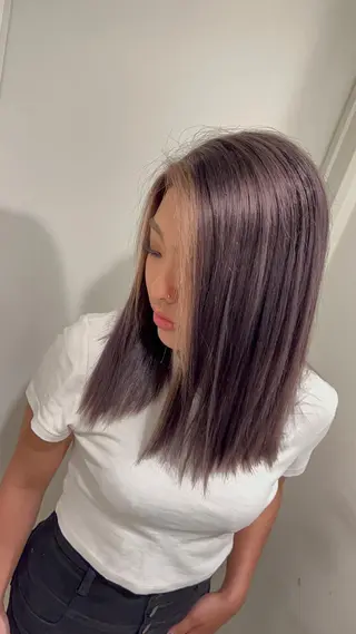 セミロング カラー ヘアアレンジ 🔥ハイトーンカラー ギャルNAOKI🔥のヘアスタイル