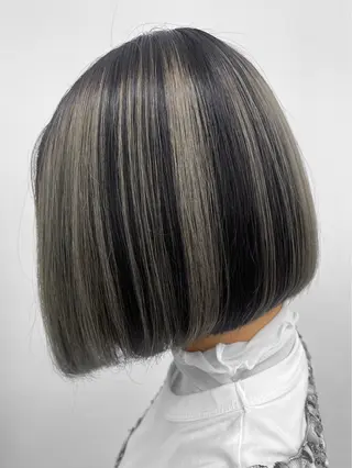 ミディアム カラー ハイトーン/韓国風/ 艶髪/吉祥寺のヘアスタイル