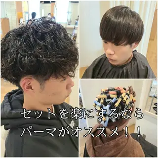 ショート パーマ メンズ 【ネウィ天王寺 】seiyaのヘアスタイル