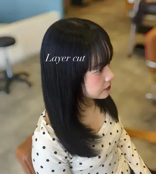 ロング チョコカラー🤎 韓国風/MIHOのヘアスタイル