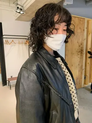 ミディアム パーマ tension 【テンション】のヘアスタイル