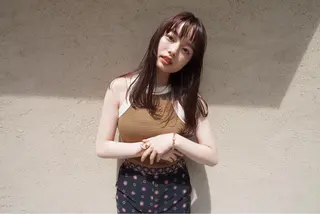 ロング カラー ヘアアレンジ 前田 陽南子のヘアスタイル