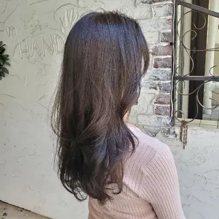 ロング カラー フリーランス所属・韓国ヘア レイヤー くびれヘアMATSUのヘアスタイル