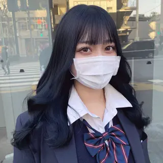 ロング 🦋韓国風カラー🦋 こうせい原宿のヘアスタイル