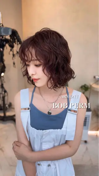 ショート パーマ ARMONY表参道所属・韓国風専門 RYOのヘアスタイル