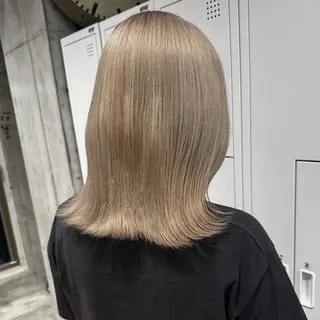 セミロング カラー ヘアアレンジ 💗💗韓国レイヤー yu-ki💗💗のヘアスタイル