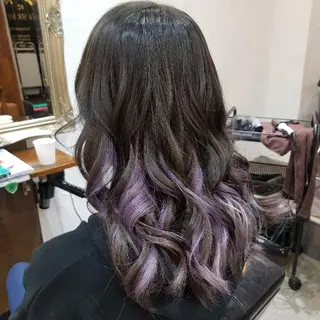 カラー セミロング bathair  所属・bathair 持田侑祐のヘアスタイル