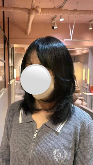 ミディアム 🩰横浜カットモ デル／ショート／ボブのヘアスタイル