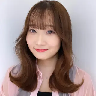 ロング カラー ブリーチなしWカラー 🎀韓国ヘア/amiのヘアスタイル