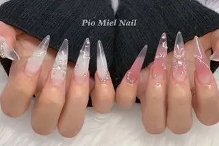 ネイル momo 長さだしのネイルデザイン