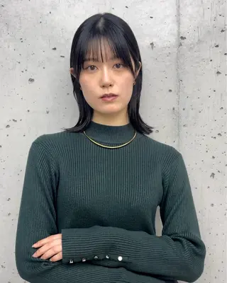 ミディアム i.blue所属・似合わせカット/ ヘアメイク/naruのヘアスタイル