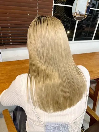 ミディアム ❤️アヤカ Wカラー ボブ レイヤー❤️のヘアスタイル